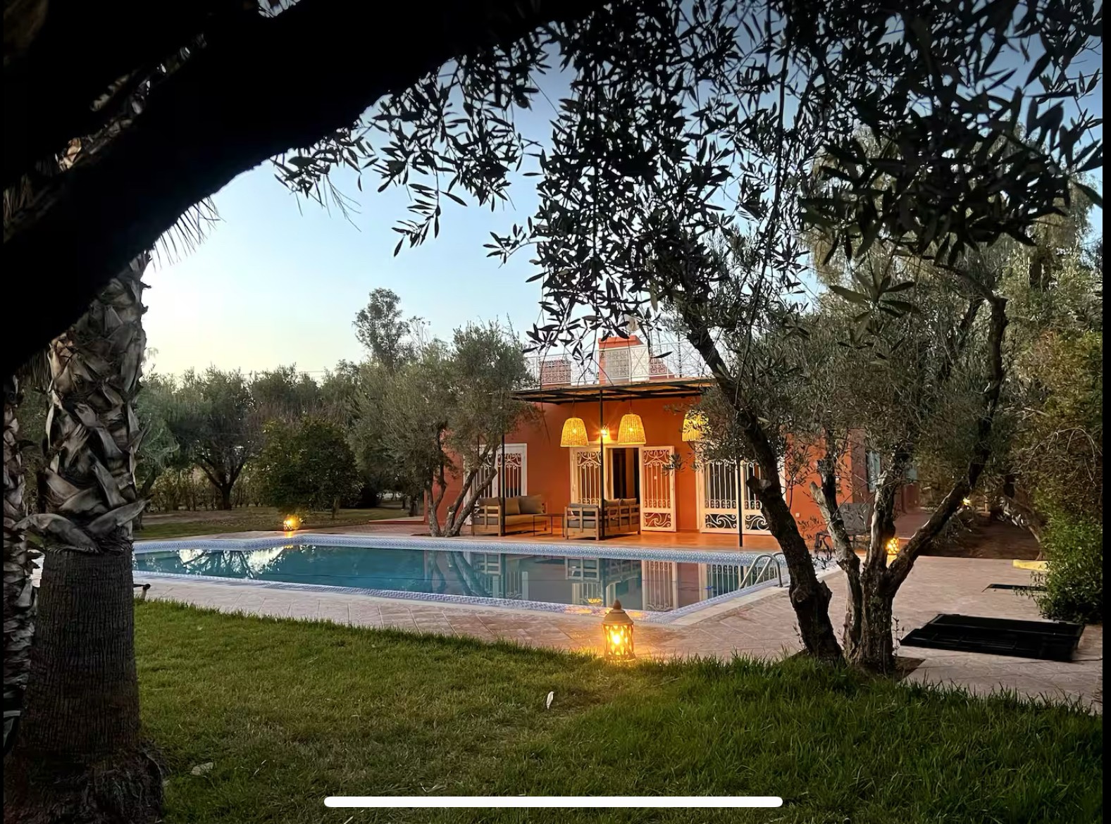 Evening at a YZIA villa, Marrakech