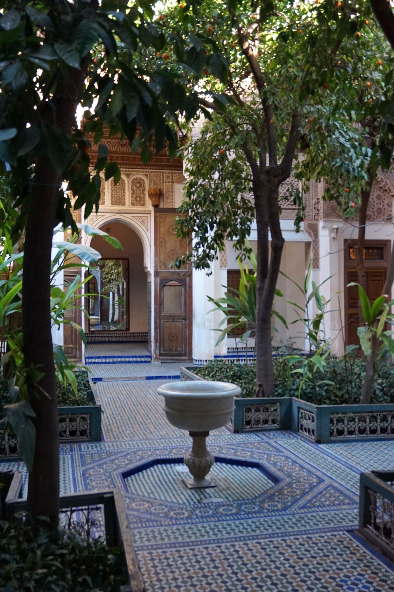 Bahia Palace garden, Marrakech — illustration photo