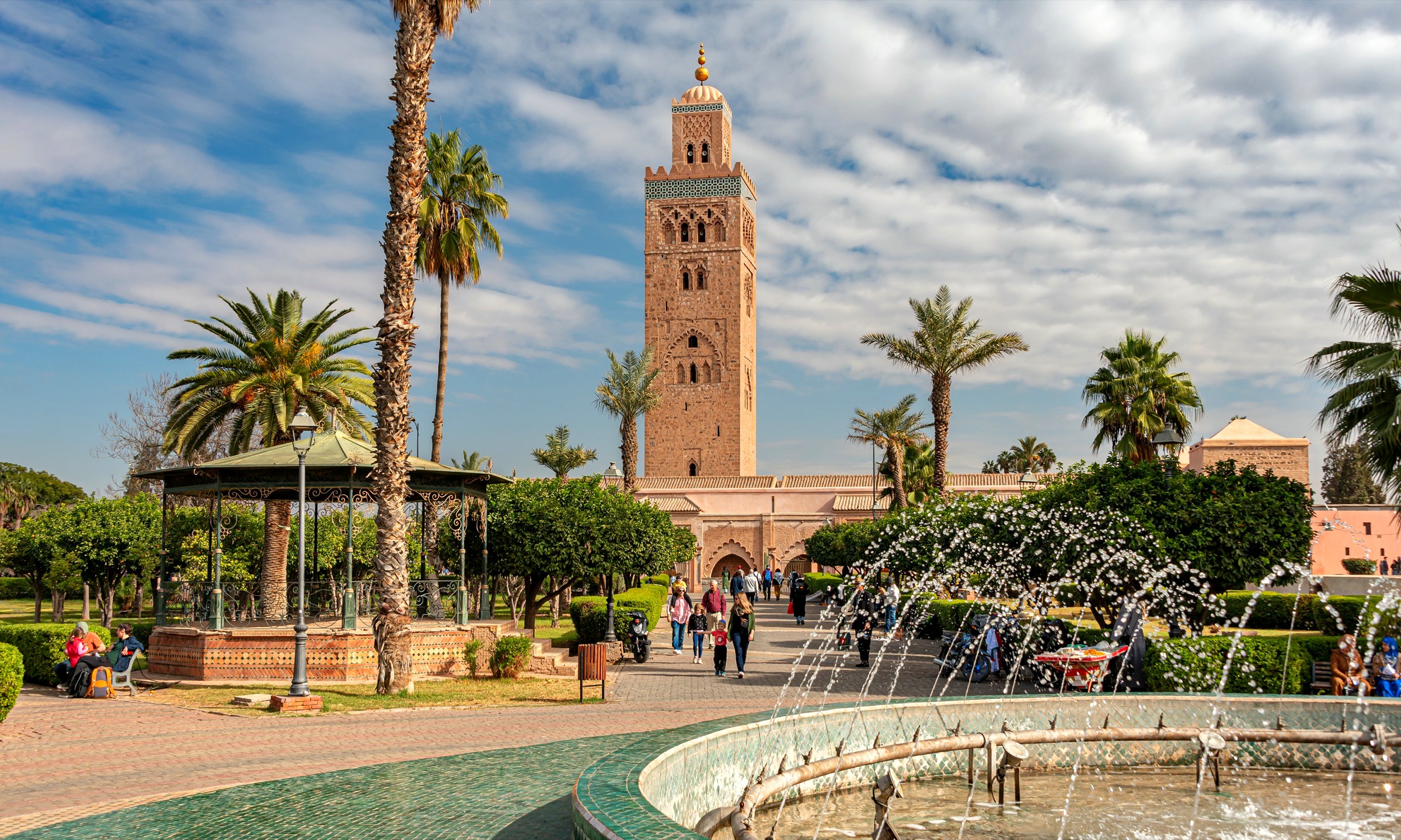 The Koutoubia minaret at sunset, Marrakech